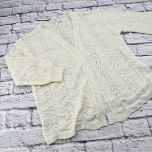 Nectar Clothing Cream Open Knit Women's Sweater Size S/M